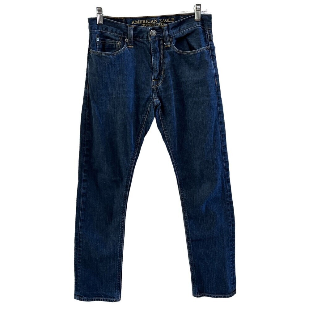 American Eagle Outfitters Men’s Slim Stretch‎ Dark Blue Denim Jean Size 28/30